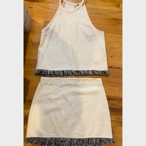 Zara halter tank and skirt matching set